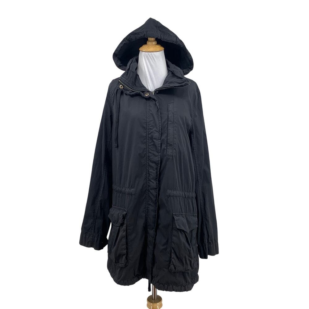 James Perse Jacket Womens 3 Y/Osemite Hooded Parka Utility Drawstring Pockets